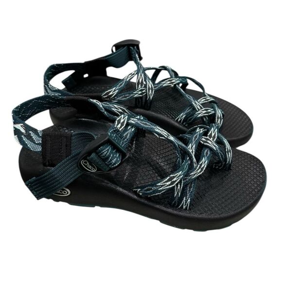 New Chaco Women's ZX/2 Classic Angular Teal Casual Sandals 6 - Picture 2 of 7
